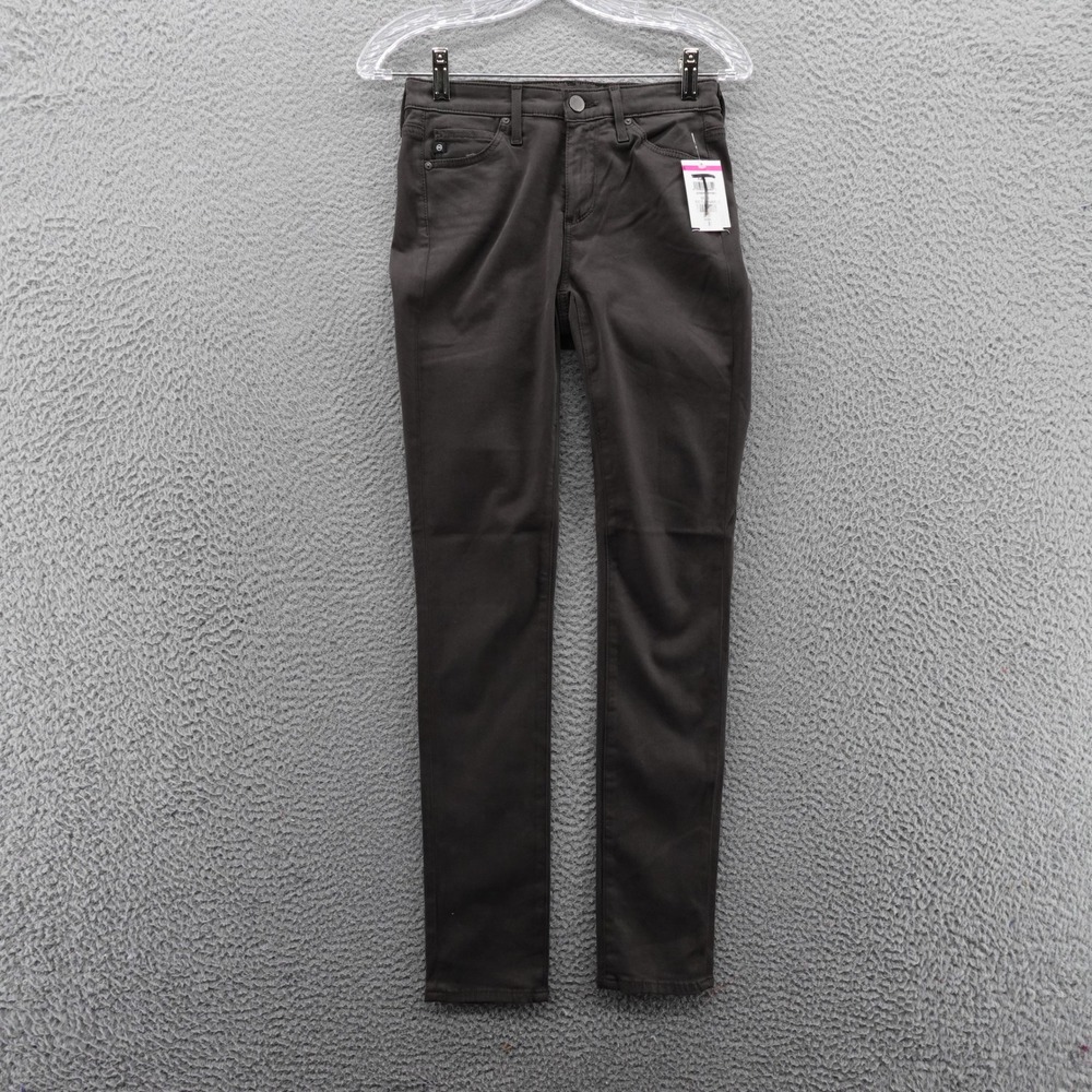 AG‎ Adriano Goldschmied Womens Prima Cigarette Leg Jeans Size 24 Charcoal Gray